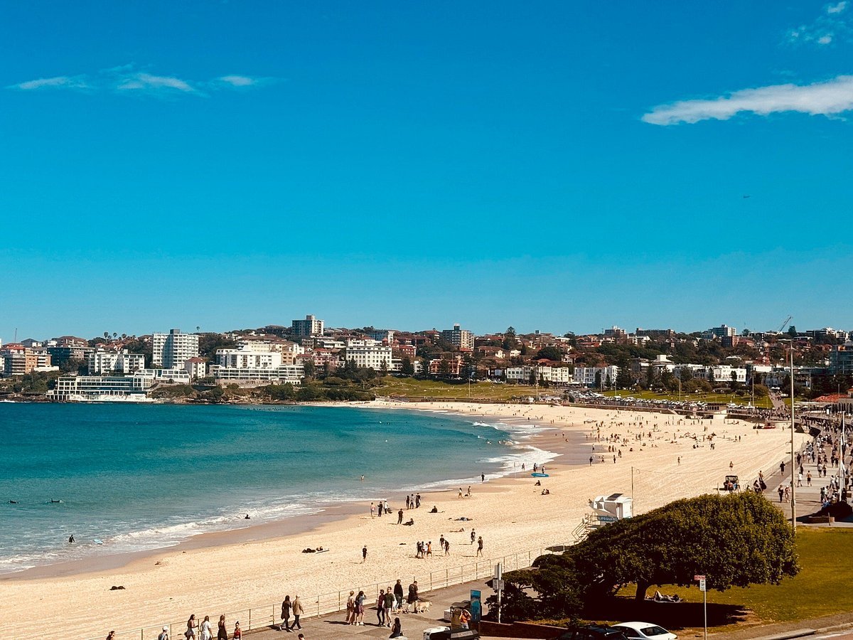 Bondi Beach panorama on a sunny day